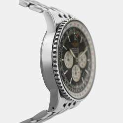 Pre Owned Breitling Navitimer A35340 Automatic Black Stainless Steel Men's Wristwatch 43 mm