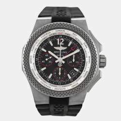 Pre Owned Breitling Bentley EB0433 Automatic Black Titanium Men's Wristwatch 45 mm