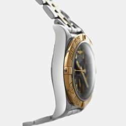 Pre Owned Breitling Chronomat CB0110 Automatic Black 18k Rose Gold Stainless Steel Men's Wristwatch 44 mm