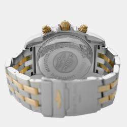 Pre Owned Breitling Chronomat CB0110 Automatic Black 18k Rose Gold Stainless Steel Men's Wristwatch 44 mm