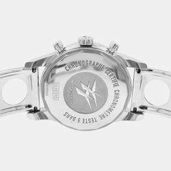 Pre Owned Breitling Transocean A19310 Automatic Silver Stainless Steel Men's Wristwatch 43 mm