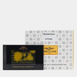 Pre Owned Breitling Transocean A19310 Automatic Silver Stainless Steel Men's Wristwatch 43 mm