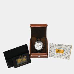 Pre Owned Breitling Transocean A19310 Automatic Silver Stainless Steel Men's Wristwatch 43 mm