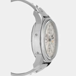 Pre Owned Breitling Transocean A19310 Automatic Silver Stainless Steel Men's Wristwatch 43 mm