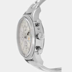 Pre Owned Breitling Transocean A19310 Automatic Silver Stainless Steel Men's Wristwatch 43 mm