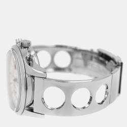 Pre Owned Breitling Transocean A19310 Automatic Silver Stainless Steel Men's Wristwatch 43 mm