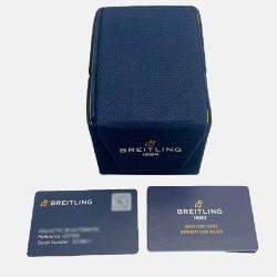 مملوكة مسبقًا ساعة يد رجالي بريتلينغ نافيتايمر ستانلس ستيل فضي أوتوماتيكية A17395F41G1P3 35 مم