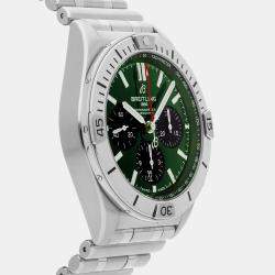 مملوكة مسبقًا ساعة يد رجالية بريتلينغ كرونومات B01 AB0134101L1A1 42 مم مستعملة