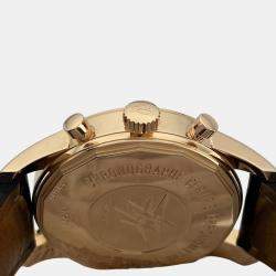 Pre Owned Breitling Transocean Unitime RB0510 Automatic Black 18k Rose Gold Men's Wristwatch 46 mm