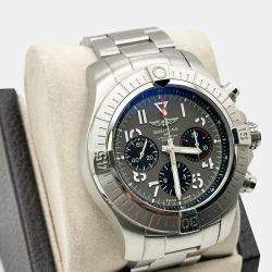 Pre Owned Breitling Avenger B01 AB0182 Automatic Grey Stainless Steel Men's Wristwatch 45 mm