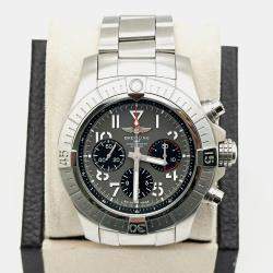 Pre Owned Breitling Avenger B01 AB0182 Automatic Grey Stainless Steel Men's Wristwatch 45 mm