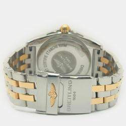 Pre Owned Breitling Galactic C37330/A724 Automatic White Mother of Pearl Stainless Steel 18K Rose Gold Unisex Wristwatch 36 mm