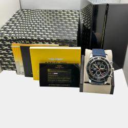 Pre Owned Breitling Superocean Chronograph M2000 A73310 Quartz Black Stainless Steel Men's Wristwatch 46 mm