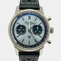 Pre Owned Breitling Top Time B01 Triumph AB0176 Automatic Ice Blue Stainless Steel Unisex Wristwatch 41 mm