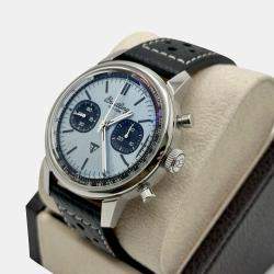 Pre Owned Breitling Top Time B01 Triumph AB0176 Automatic Ice Blue Stainless Steel Unisex Wristwatch 41 mm