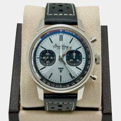 Pre Owned Breitling Top Time B01 Triumph AB0176 Automatic Ice Blue Stainless Steel Unisex Wristwatch 41 mm