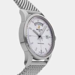 Pre Owned Pre-Owned Breitling Transocean Day & Date A45310121G1A1 Automatic  Men's Watch 43 mm