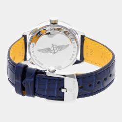 Pre Owned Pre-Owned Breitling Navitimer A17395161C1P2 Blue Automatic Stainless Steel Men's Wristwatch 35 mm
