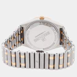 Pre Owned Pre-Owned Breitling Chronomat U10380591A1U1 Silver Automatic 18k Rose Gold Stainless Steel Men's Wristwatch 36 mm