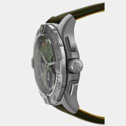 Pre Owned Breitling Avenger B01 Chronograph Ab0147101l1x1 Automatic Green Stainless Steel Men's Wristwatch 44 mm
