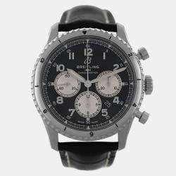 Pre Owned Breitling Aviator 8 AB01191A1B1P1 Automatic Black Stainless Steel Men's Wristwatch 43 mm