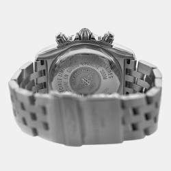 Pre Owned Breitling Chronomat Blackbird A44360 Automatic Black Stainless Steel Men's Wristwatch 44 mm