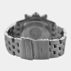 Pre Owned Breitling Chronomat Blackbird A44360 Automatic Black Stainless Steel Men's Wristwatch 44 mm