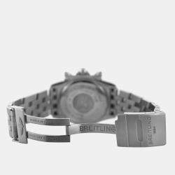 Pre Owned Breitling Chronomat Blackbird A44360 Automatic Black Stainless Steel Men's Wristwatch 44 mm