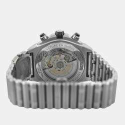 Pre Owned Breitling Super Chronomat A13340 Automatic Black Stainless Steel Men's Wristwatch 44 mm