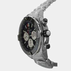 Pre Owned Breitling Super Chronomat A13340 Automatic Black Stainless Steel Men's Wristwatch 44 mm