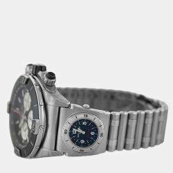 Pre Owned Breitling Super Chronomat A13340 Automatic Black Stainless Steel Men's Wristwatch 44 mm