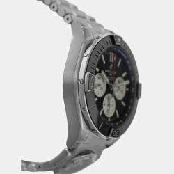 Pre Owned Breitling Super Chronomat A13340 Automatic Black Stainless Steel Men's Wristwatch 44 mm