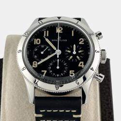 Pre Owned Breitling Aviator 8 AVI Re-Edition AB0920 Manual Winding Black Stainless Steel Men's Wristwatch 41 mm
