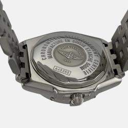 Pre Owned Breitling Headwind A45355 Automatic White Stainless Steel Men's Wristwatch 43 mm