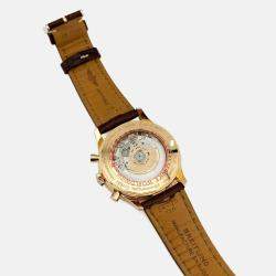 Pre Owned Breitling Navitimer 1 B01 Chronograph RB0127 Automatic White 18k Rose Gold Men's Wristwatch 46 mm