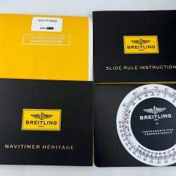 Pre Owned Breitling Navitimer Heritage A13324 Automatic Black Stainless Steel Men's Wristwatch 41 mm