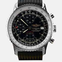 Pre Owned Breitling Navitimer Heritage A13324 Automatic Black Stainless Steel Men's Wristwatch 41 mm