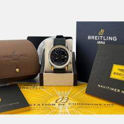 Pre Owned Breitling Navitimer Heritage A13324 Automatic Black Stainless Steel Men's Wristwatch 41 mm