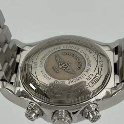 Pre Owned Breitling Super Avenger A13370 Automatic Black Stainless Steel Men's Wristwatch 48 mm