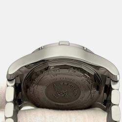 Pre Owned Breitling Super Avenger A13370 Automatic Black Stainless Steel Men's Wristwatch 48 mm