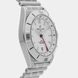 Pre Owned Pre-Owned Breitling Chronomat GMT A32398101A1A1 Silver Automatic Stainless Steel Men's Wristwatch 40 MM