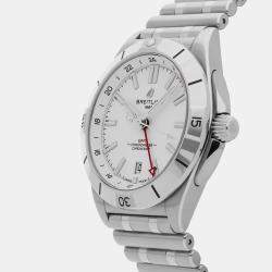 Pre Owned Pre-Owned Breitling Chronomat GMT A32398101A1A1 Silver Automatic Stainless Steel Men's Wristwatch 40 MM