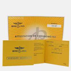 Pre Owned Breitling Avenger Seawolf A17330 Automatic Stainless Steel Men's Wristwatch 45 mm