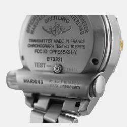 Pre Owned Breitling Emergency B73321 Quartz Stainless Steel Men's Wristwatch 44 mm