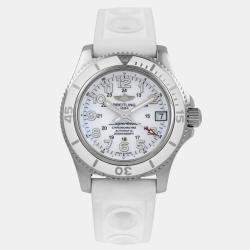 Pre Owned Breitling Superocean II A17312 Automatic Stainless Steel Men's Wristwatch 36 mm