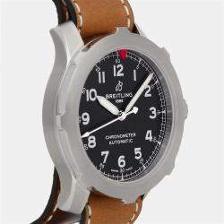 Pre Owned Pre-Owned Breitling Aviator Super 8 B20 AB2040101B1X1 Brown Automatic Stainless Steel Men's Wristwatch 46 MM