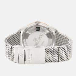 Pre Owned Breitling Superocean Heritage UB2010 Automatic Black 18K Rose Gold Stainless Steel Men's Wristwatch 44mm