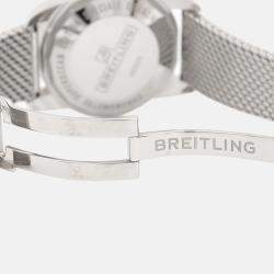 Pre Owned Breitling Superocean Heritage UB2010 Automatic Black 18K Rose Gold Stainless Steel Men's Wristwatch 44mm