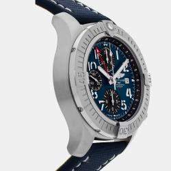 Pre Owned Breitling Avenger GMT A24315101C1X2 Automatic Chronograph Blue Dial Stainless Steel Men's Wristwatch 45mm