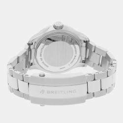 Pre Owned Breitling Superocean A17377211A1A1 Automatic White Dial Stainless Steel Women's Wristwatch 36mm